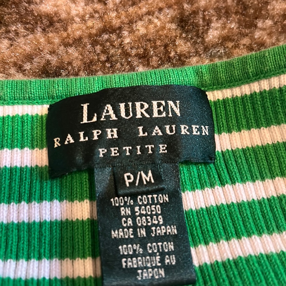 green and white striped tank top loose baggy